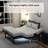 Adjustable Metal Bed Frame For Queen, Remote - Controlled, Zero Gravity, C Charging, Quiet Operation, Suitable Mobility Issues Queen With Gravity Function, Head And Foot, Dual Motors, Modern Design