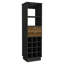 Armoire de bar classique, deux tiroirs, douze porte-bouteilles encastrés-387383216