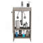 Meuble-lavabo Jane, armoire à une porte, deux tablettes - gris clair-928151178