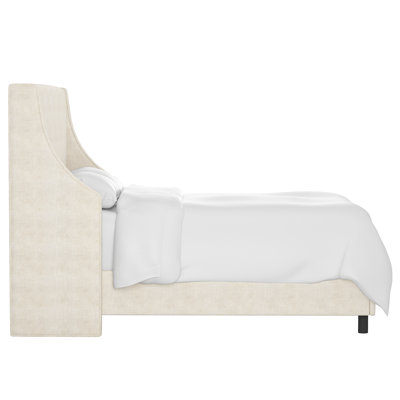 Bernadine Upholstered Wingback Bed