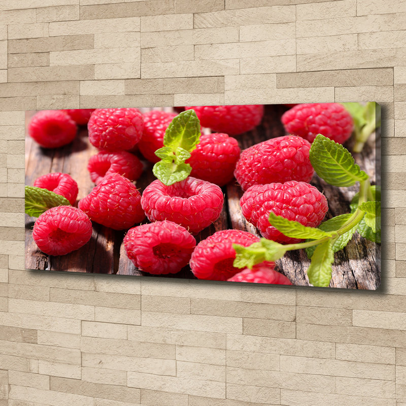 Raspberries - No Frame Print on Canvas