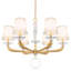 Emilea 6 - Light Glass Chandelier-21589789
