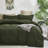 Solid Color Comforter Dark Color 3 PCs Bedding Set Deep Color Bed Comforter Set-115667177-115922240