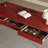 Refined Saddle Leather Desktop Desk-198803697