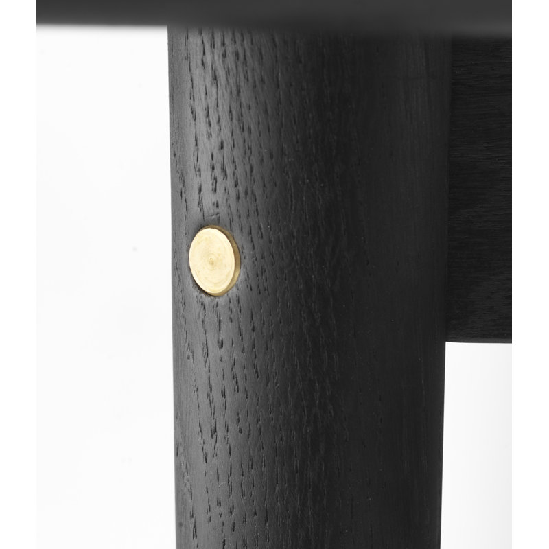 Bjork Oak Extendable Dining Table, 29.13”H x 110.24”L x 39.37”W, Black