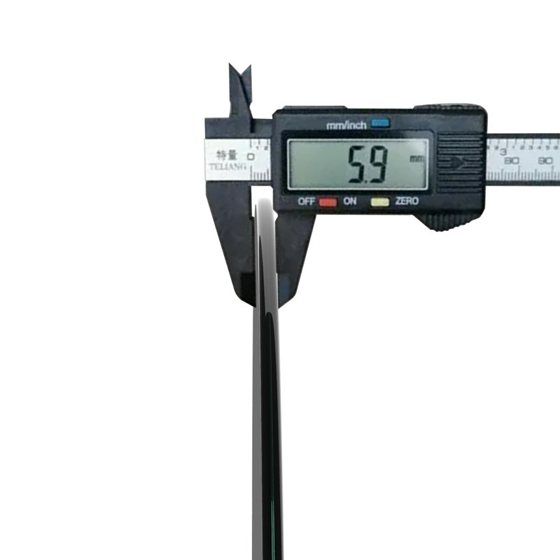 Plateau de table rond en verre trempé, Noir, H 0,24 po x l 20,1 po x P 20,1 po