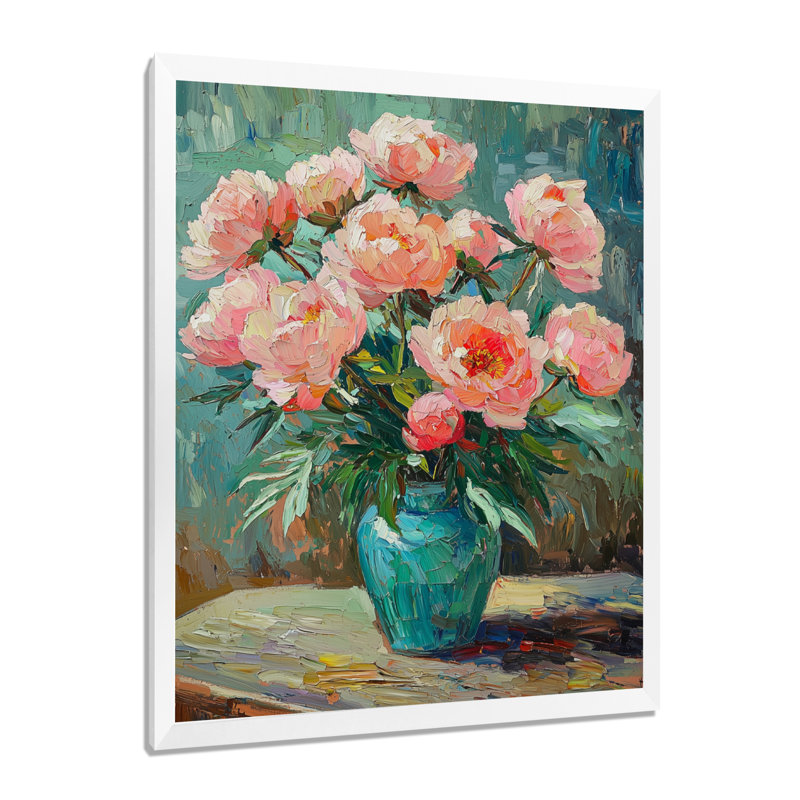 Jeffreys - impressions murales florales, H 20 po x l 12 po, Reproduction encadrée d'une seule photo, Blanc