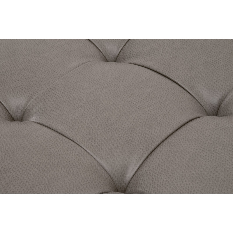 Table basse rembourrée, Gris minéral