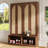 Farmhouse Widen Hall Tree with 4 Rattan Doors-1163044721