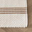 Sorrento 2x3 Handwoven Performance Stripe Ivory Fabric Rug-1188743412