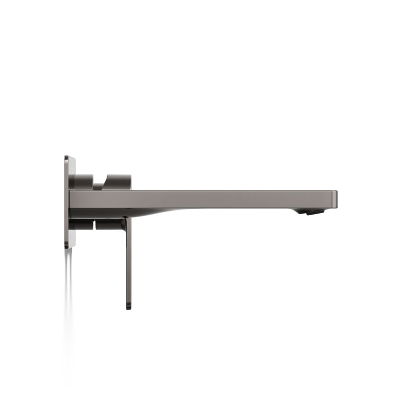 Parallel Wall-Mount Single-Handle Bathroom Sink Faucet, Vibrant Titanium