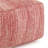 Square Pouf Ottoman in Herringbone Woven Fabric-175521364