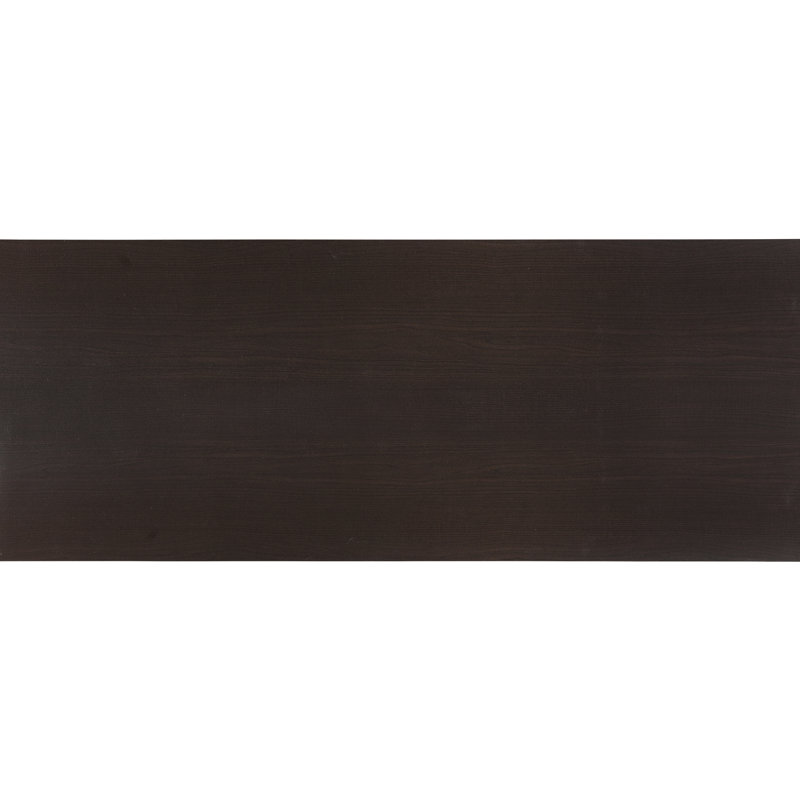 Cappuccino Oak Desk With Ornamental Detail, 4 Storage Shelves, Paper Veneer, Space Saving Study Desk,