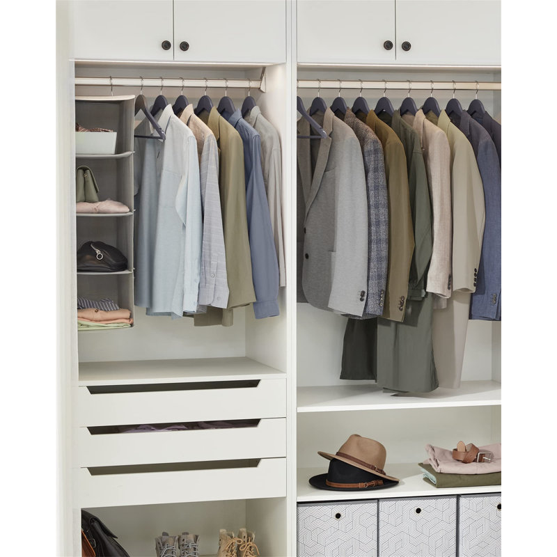 Beanland Manufactured Wood Standard Hanger, Grey