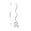 Martelli 121cm Silver LED Novelty Floor Lamp