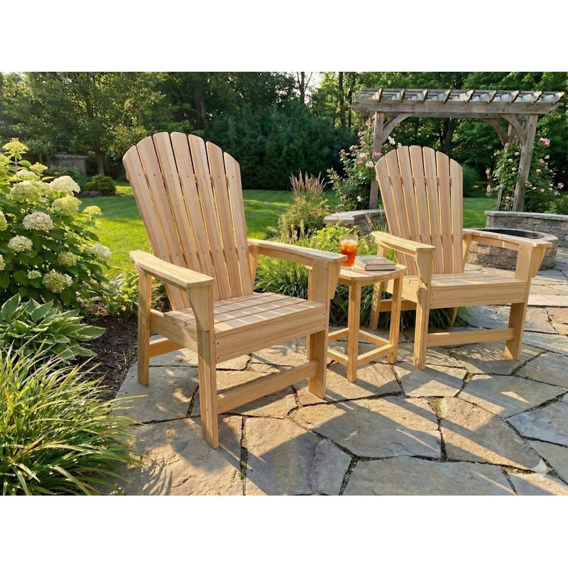 Riverside Adirondack Dining Chair, Western Red Cedar