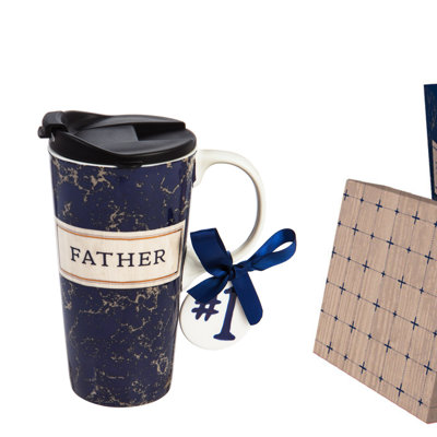 Cypress Home Earthenware Travel Mug