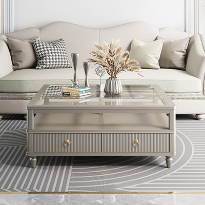 Table basse de style italien avec rangement