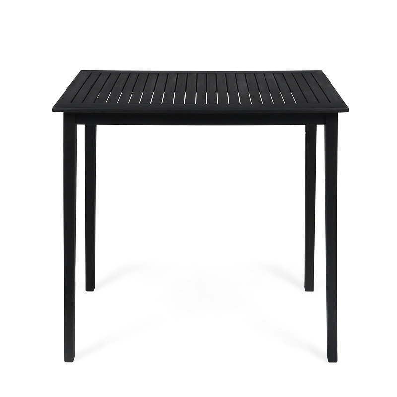Minimalist Wood Bar Table - Dark Gray, Outdoor Entertainment, 41" Height Design For Use, 40"