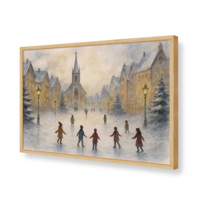 «Frosted Village Joy», reproduction d'art