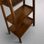 Bibliothèque échelle en bois massif H 72,5 "x l 25,25" Natrona-727186741
