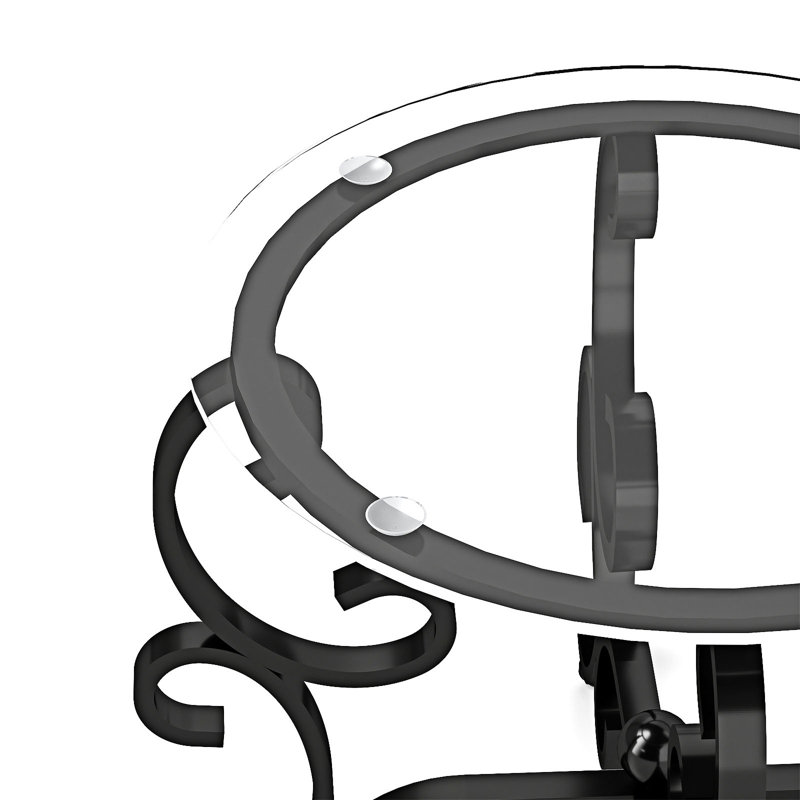 Ensemble de tables basses en verre trempé