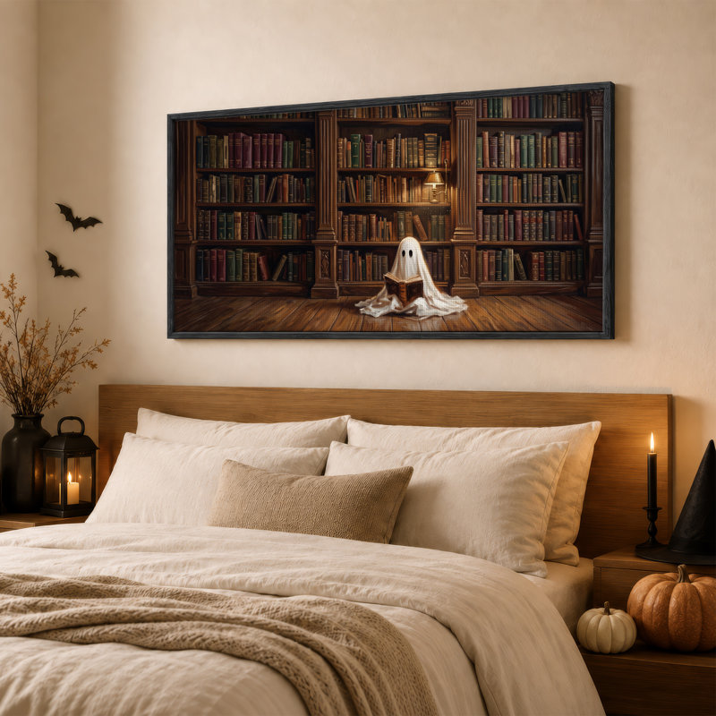 Art blanc sur toile, "White Ghost", 58“W x 28”H