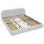 Structure de lit tapissier de style minimaliste moderne - Tissu de fil circulaire-2009258500
