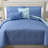 Harmony 5-Piece Reversible Blue Paisley Quilt Set-270279213