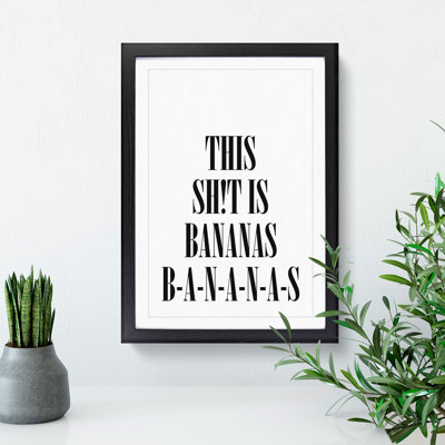 Bananas - Picture Frame Typography