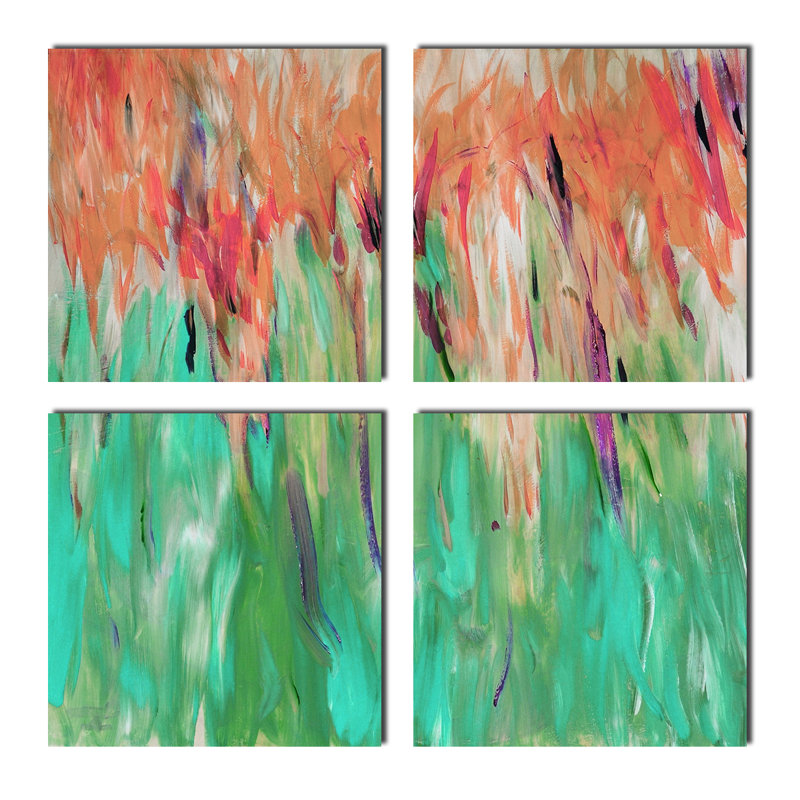 Abstract Landscape by Ready2HangArt™ - 4 Piece Gallery Wall Set on Canvas
