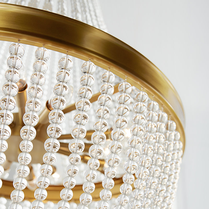 Lustre empire unique à 12 lumières Ishati, H 39,875 po x l 25 po x P 36 po