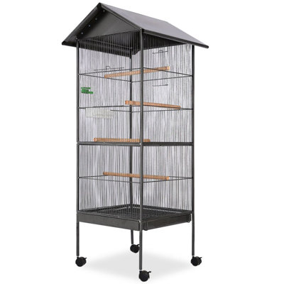Braedon 155cm Steel Pointed Top Floor Bird Cage with Wheels