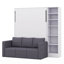 Lit escamotable Verlina avec canapé et tablettes-1229199933