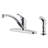 Nita Classic 2-4 Hole Installation Single-Handle Kitchen Faucet with Pull-Out Side Spray & Matching Deckplate - Chrome Polished-70095425