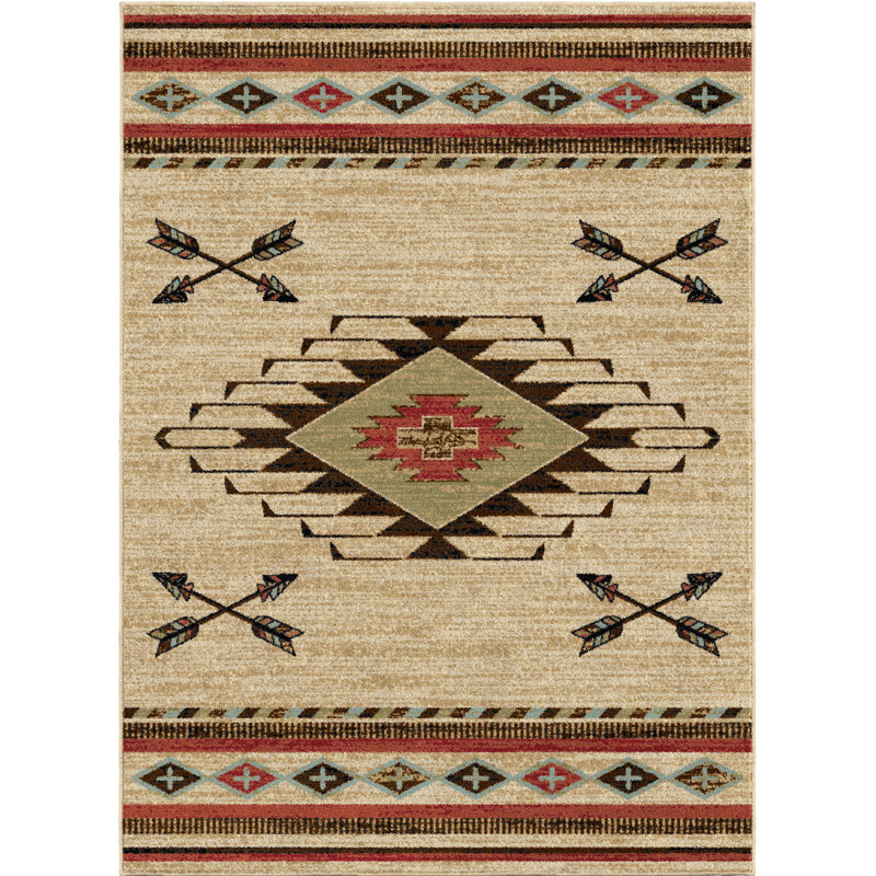 Perrault Southwestern Indoor Rug, Rectangle 9'2" x 12'6"