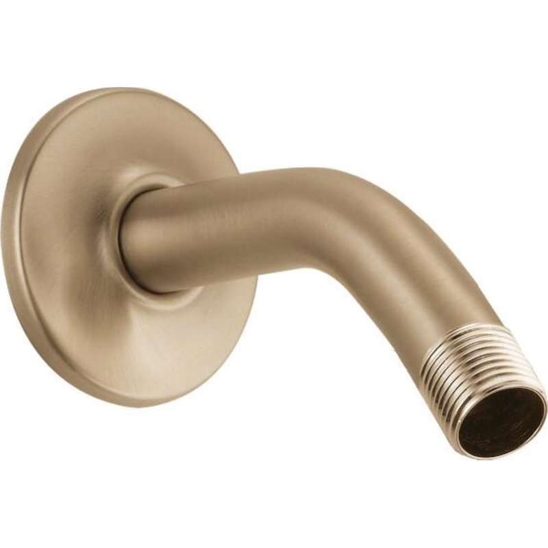 Universal Showering Components Shower Arm and Flange, Brilliance Champagne Bronze