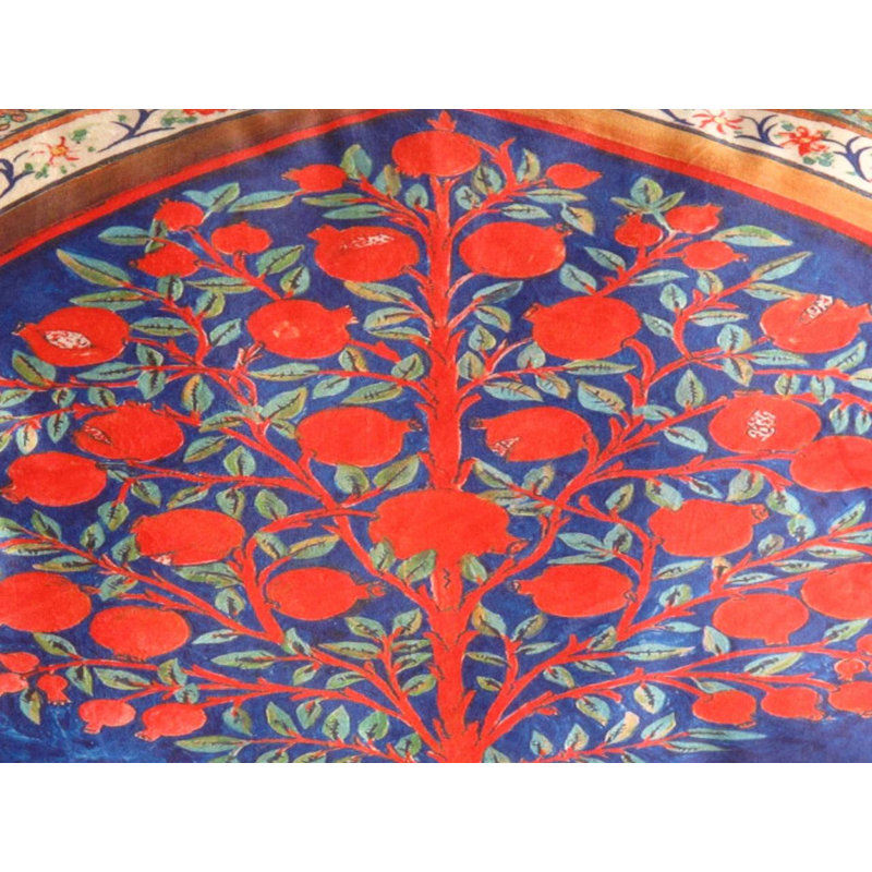 Square Pillow Cover & Insert, Rectangle, 16"H x 24"W, Red/Blue/Beige