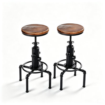 Dicle Swivel Adjustable Height Counter Stool