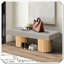 Banc contemporain rembourré avec pieds épais-1654192489