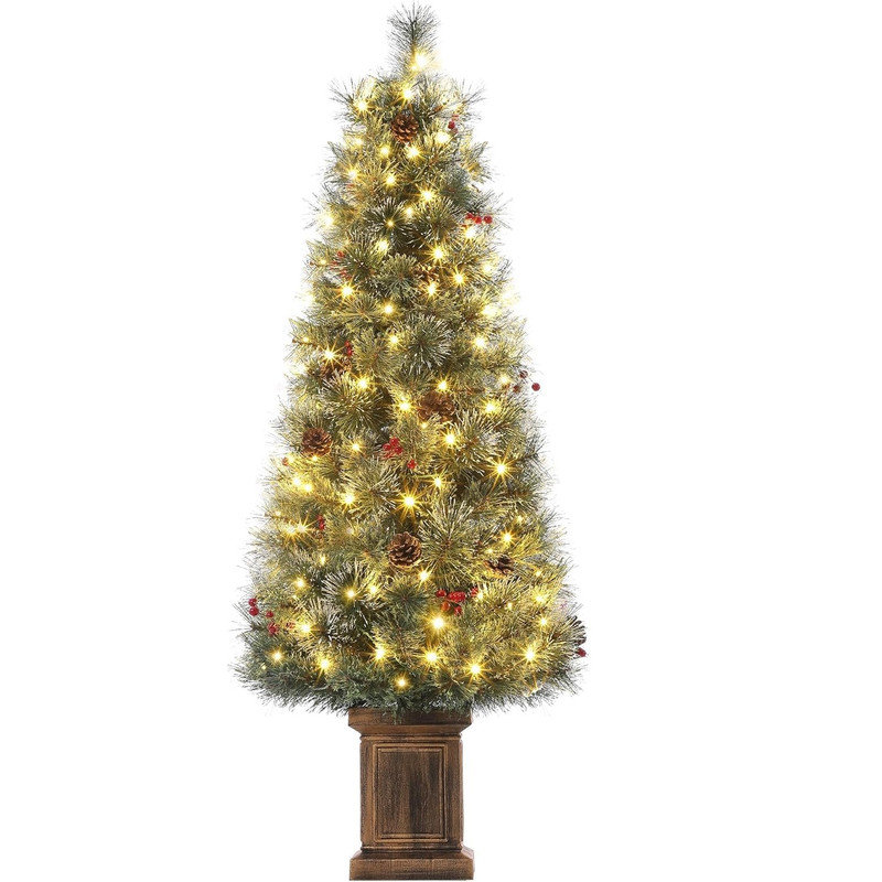 54' H Lighted Artificial Christmas Tree