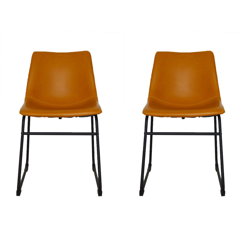 Chaise d'appoint rembourré, Brun clair
