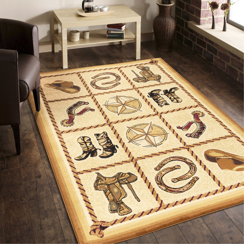 Beige Area Rug 2x3, Theme, Polypropylene Fabric, Stain-, For Heavy Use, Pet & Loving Home 2 Ft. X 3 Rug, Made, Stain , Long-lasting Daily Traffic,