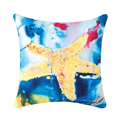 Starfish Square Indoor/Outdoor Pillow Cover & Inset