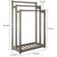 Freestanding Wood Towel Quilt Rack
