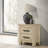 Sansome Weathered Oak 2-drawer Nightstand Bedside Table