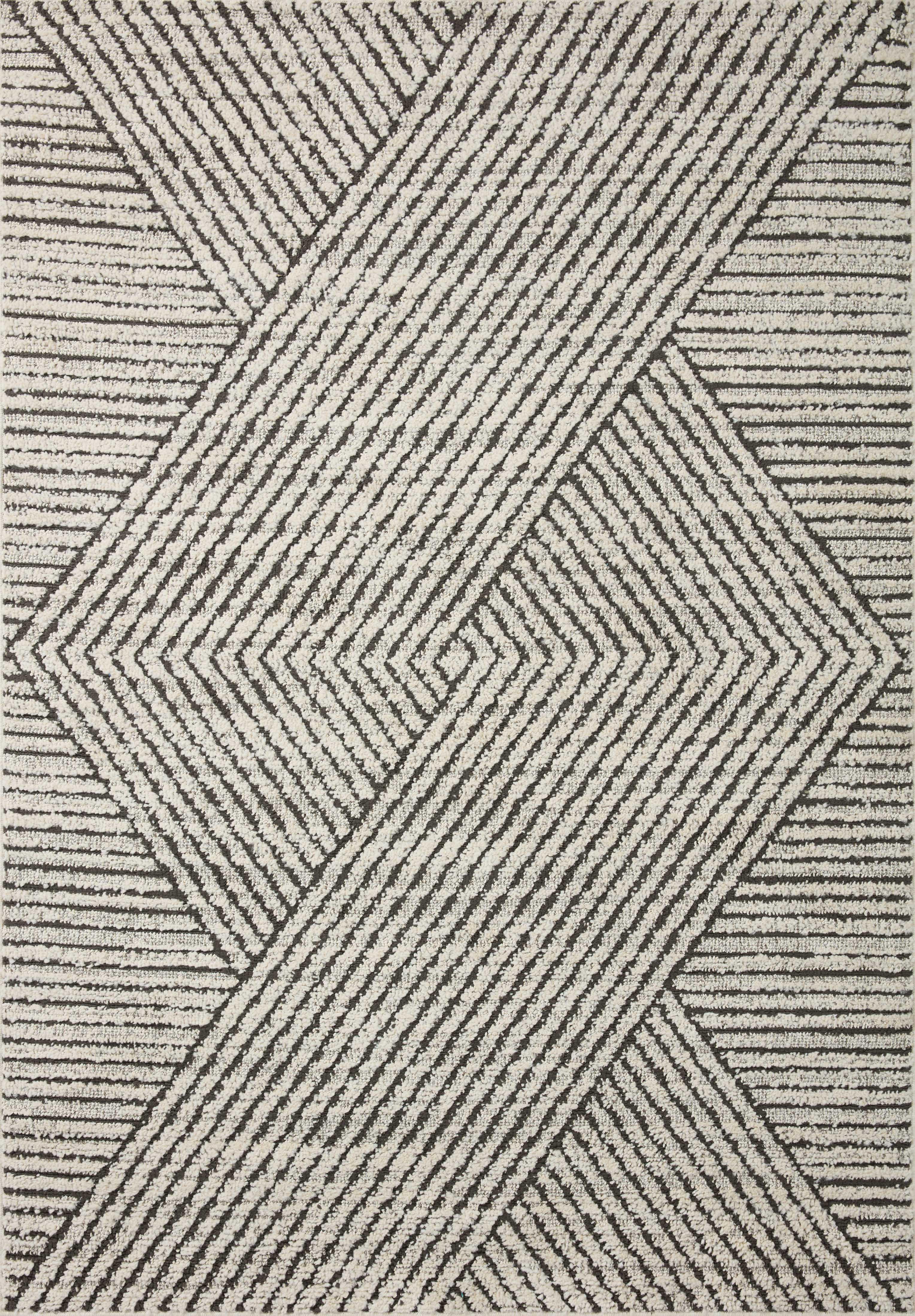 Brayden Studio® Anchise Striped Machine Made Power Loom Polyester Area ...