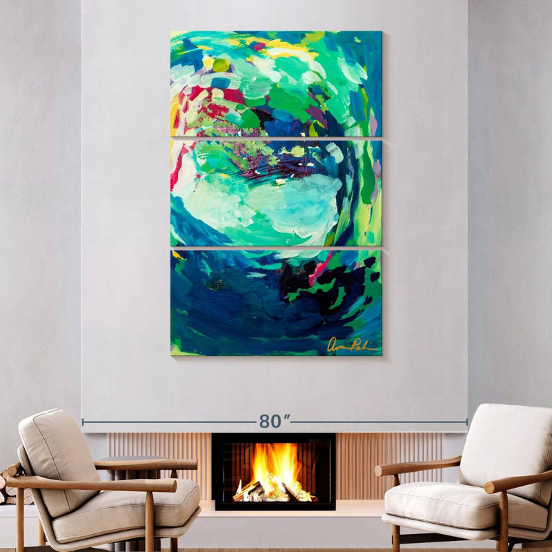 Avery Calico, 74" H x 48" W