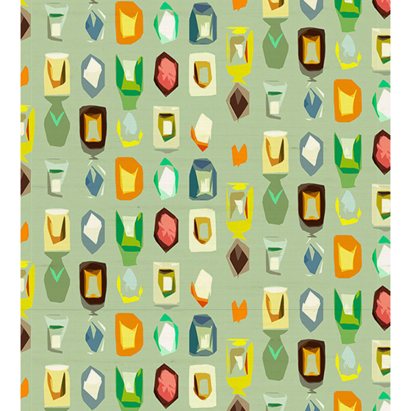 Rouleau de papier peint L 33 pi x l 20,5 po Regency Moderne Colorpop, Granada
