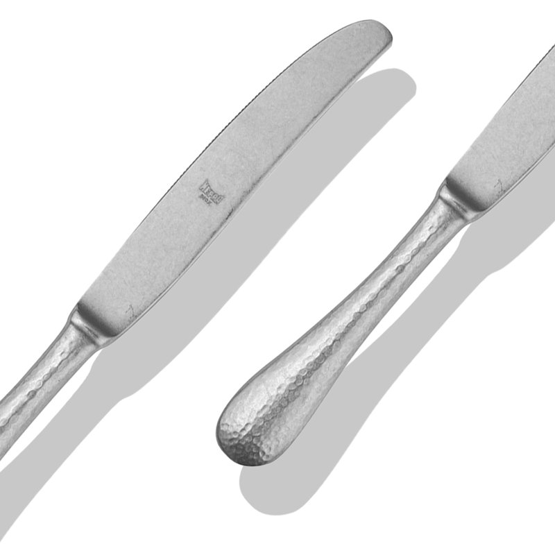 MEPRA Epoque Stainless Steel Flatware Set - Service for 4, Pewter Black Gold